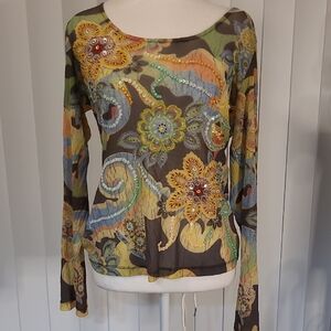 Alberto Makali Floral Long Sleeve Women's Top